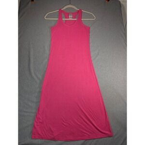 Extremely Me Pink Racerback Maxi Dress Womens Size 10/12 Sleeveless Knit Jersey